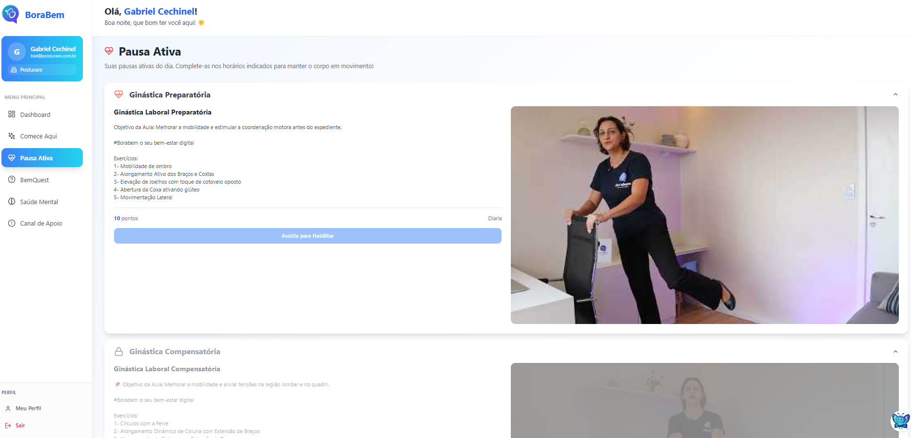 Pausa Ativa para colaboradores